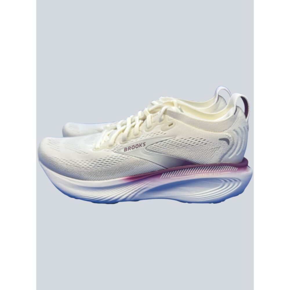 Brooks Adrenaline GTS 25 Women’s 8B Coconut Argyle Running Shoes New Box - Picture 2 of 8